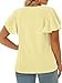 3X Womens Tops Plus Size Fashion Trendy T Shirts Casual Round Neck Comfy Tees Yellow