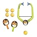Table Tennis Set for Family Fun - Rackets and Balls for Indoor Play, Tiger Rackets 4Balls, 24cmx14cmx2cm