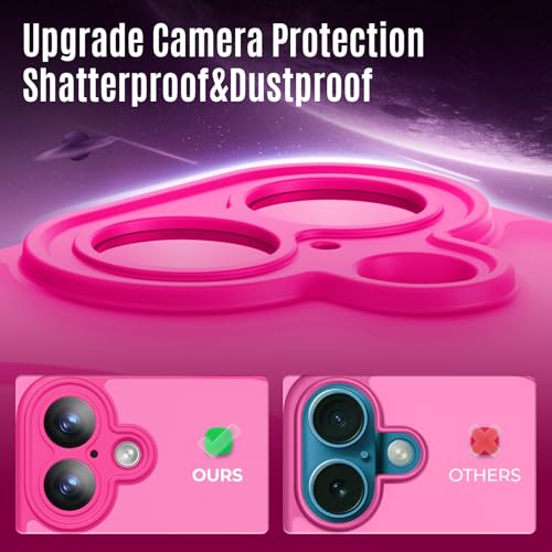Image of Symcele Designed for iPhone 16 Plus Case, Hot Pink