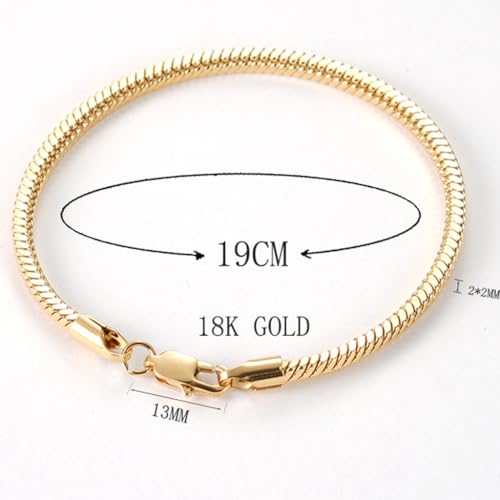 Jude Jewelers Stainless Steel Snake Chain Style Bangle Bracelet2