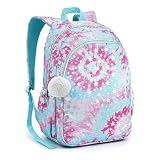 Mochila Escolar Juvenil Tie Dye Reforçada Acqua Menina