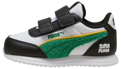 PUMA Unisex Baby R78 LIGHTWIND SUPER V INF Sneaker, White-Archive Green Black, 21 EU