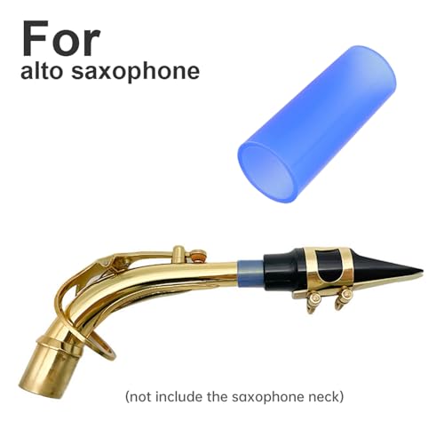 Alto Sax Neck 4Pcs, Silicone Saxophone Neck Cork Sleeve Replacement, Case Protector Instead of Cork Sheet for Instrument Accessories, Silicone Sheet Saxophone Instrument Accessories - Thumbnail 6