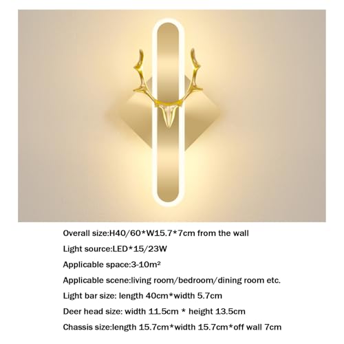 Aplique de Pared LED Interior para Dormitorio y Pasillo Luz Moderna 6