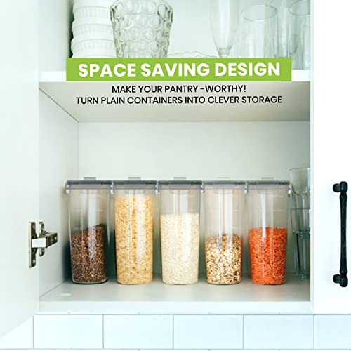 Utopia Kitchen Cereal Containers Storage - 3 Pack Airtight Food Storage Containers & Cereal Dispenser For Pantry Organization And Storage - Canister Sets For Kitchen Counter #TOP6