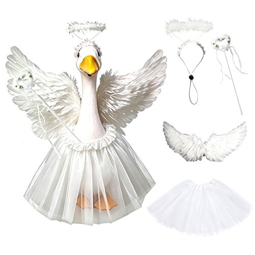 Costume d'oie de porche pour raviver une statue de jardin fatiguée