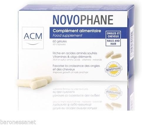 ACM Laboratoire Novophane Caps Anti Hair Loss Alopecia Treatment Nails Fragility