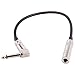 Seismic Audio - SA-QFSMR1-2Pack - 2 Pack of 1 Foot Mono 1/4 Inch Female to Right Angle Male Audio Extension Cables - Mono Interconnect Cable