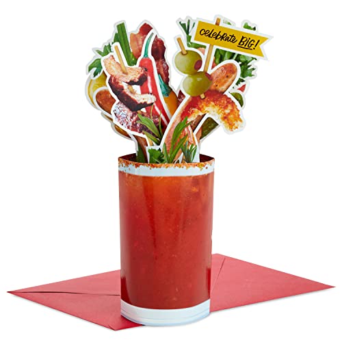 Hallmark Funny Pop Up Birthday Card or Celebration Card (Bloody Mary) Paper Wonder Shoebox 3D Card