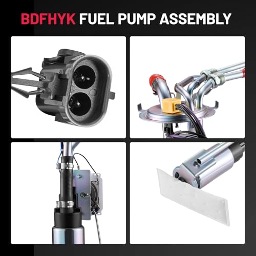 Image of BDFHYK Electric Fuel Pump Module Assembly P76544S Compatible with Chevrolet S10 Blazer, Compatible with GMC Jimmy Sonoma /Oldsmobile Bravada 1992 1993 1994 4.3L V6 Replace E3625S, P76544M, HP10004