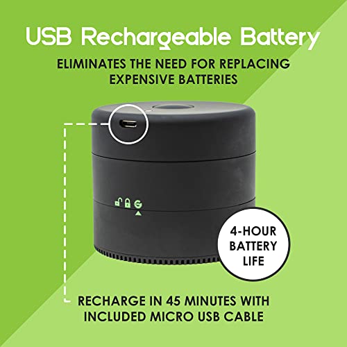 Grinde Handheld Electric Dry Herb Grinder Spice Grinder Usb Rechargeable Black #TOP4