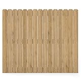 6ft Dog-Ear Fence Picket 5.9 inch x 0.5 inch Fir Wood Fence Boards 15-Pack(7.38' L) for Privacy Fence Replacement, Yard Fencing, Garden Edging, DIY Wooden Wall Construction