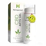 Hempamed CBD Aktiv Gel - Extra Stark 1100 mg Vollspektrum CBD, 100 ml - Kühlend & Wärmend für Muskeln, Gelenke, Rücken & Nacken - Airless-Dispenser