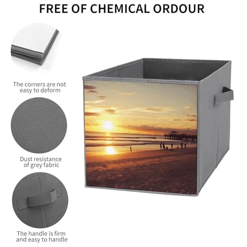Boîtes de rangement pliables durables imprimées pour dressing - 4