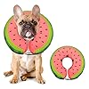 Dog Cone Collar for Small Medium Large Dogs for After Surgery Pet Inflatable Neck Donut Collar Soft Protective Recovery Cone for Dogs and Cats Alternative E Collar Does not Block Vision RedM