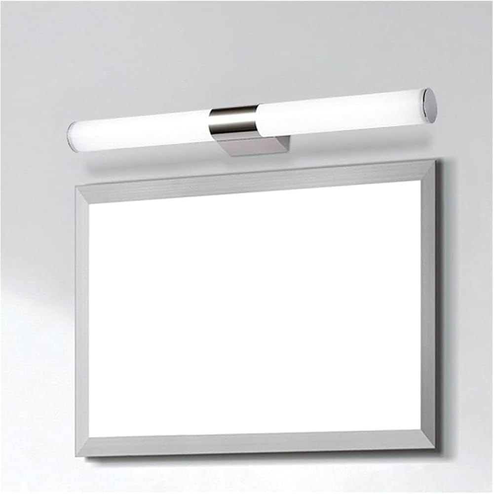 TsoLay Lampada da Trucco sopra Lo Specchio, Luce Frontale per Specchio da Bagno da 23,6 Pollici, Lampada da Trucco a LED Dimmerabile, Acciaio Inossidabile E Metallo per Bagno, Specchio