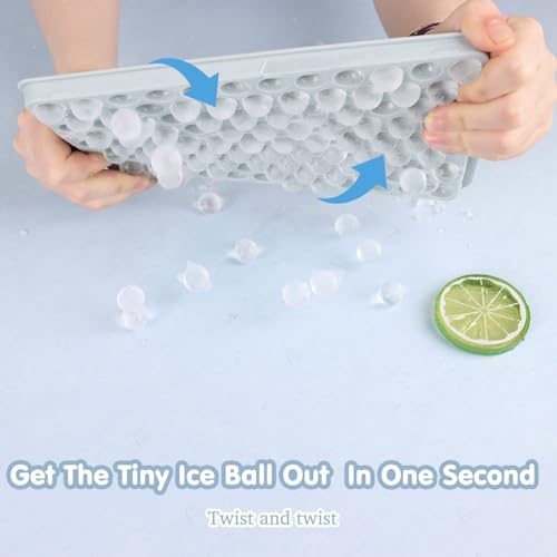 Mini bandeja para hielo en bolas redondas 4 piezas miniatura 5