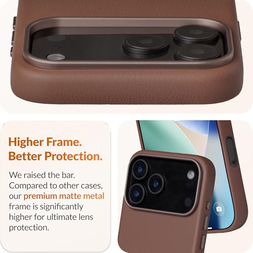 Housse cuir iPhone 17 Pro évite rayures protection antichoc - 4
