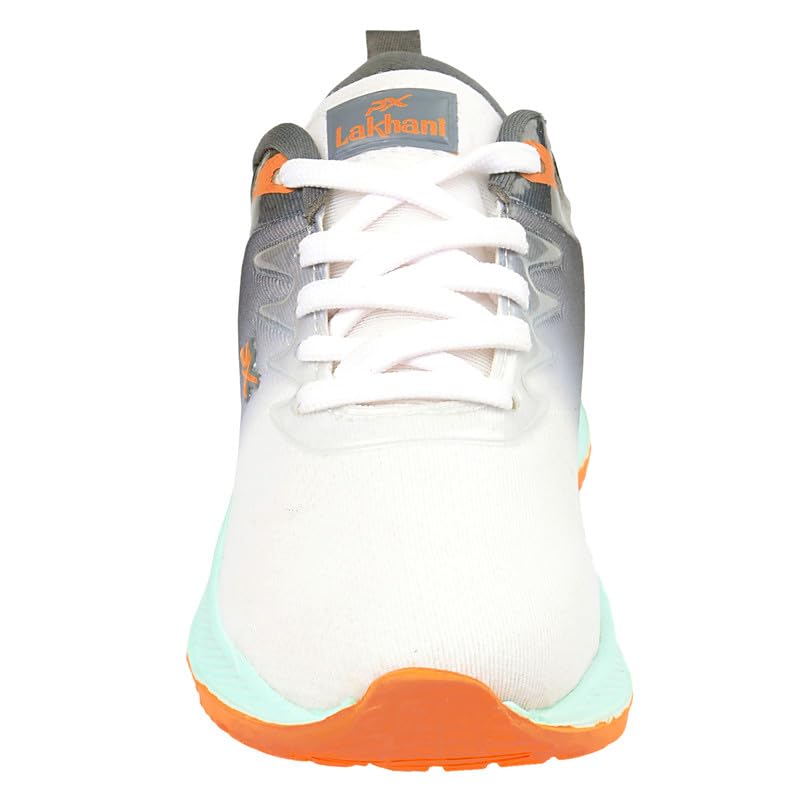 Image of Lakhani Aayushman Men's Sports Shoes with Supreme Comfort Cushioned Insole | Running Walking, Gym Training Jogging Athletics| Comfortable & Stylish| Casual & Lightweight | Lace-Up Shoes Gent's Boy's