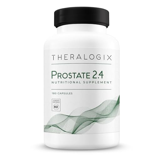 Theralogix Prostate 2.4 Nutritional Supplement - 90-Day Supply - Prostate Health for Men - Supports Healthy Prostate Tissue - Lycopene, Vitamin D3, Selenium & Vitamin E - NSF Certified - 180 Capsules