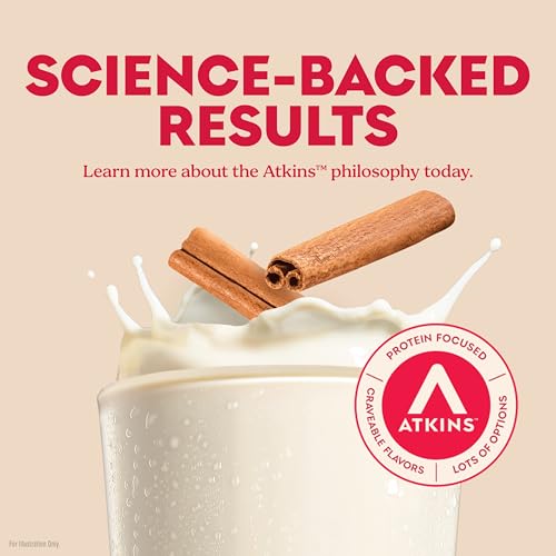 Image of Atkins Creamy Cinnamon Swirl Protein Shake, 15g Protein, Low Glycemic, 2g Net Carb, 1g Sugar, Keto Friendly, 12 Count