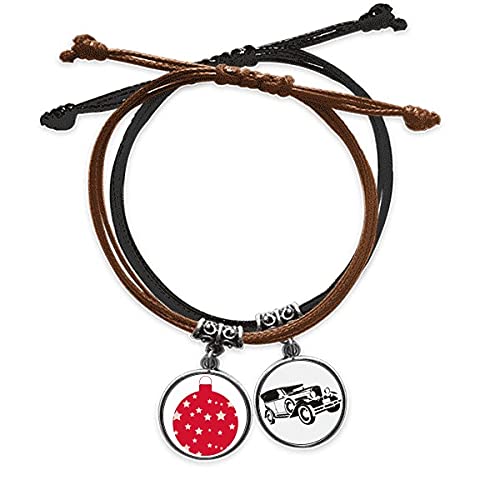 Bracelet Red Festival l'Étoile de Noël : l'excellence du cuir tressé main