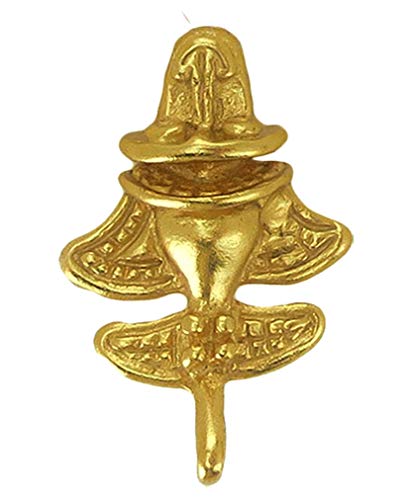 Across The Puddle, Ancient Golden Jet-8 Lapel Pin | 24k GP Golden Flyer | Pre-Columbian Quimbaya Airplane Jet | Ancient Aircraft | Ancient Astronauts | Original Golden Jets Collection