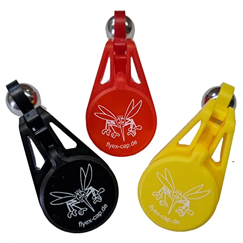 FlyEx 3X in Schwarz Rot Gold Vollautomatischer Cap Flaschenverschluss Wespenschutz für Kronkorken Schraubverschlüsse Abdeckung PET Flaschen Bier Cola Wasser (Deutschland) Cover