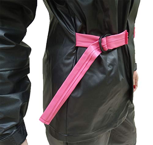 Capa de Chuva Para Motoqueiro Feminina Blusa E Calça Pvc Impermeavel Pantaneiro G