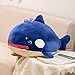 RJGLKS Dauphin Rose Peluche Peluche Animaux du Monde de la mer Bleu Phoque Baleine Requin Peluche Oreiller câlin Oreiller pour Enfants Cadeau 57-60 cm Baleine