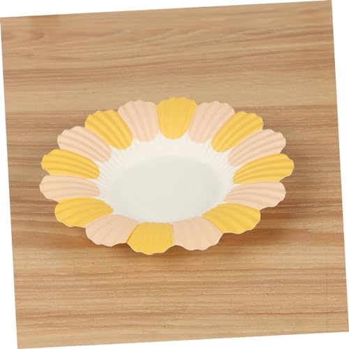 Assiette papier décorative Hemobllo de 150 pièces au design soigné pour buffet - 7