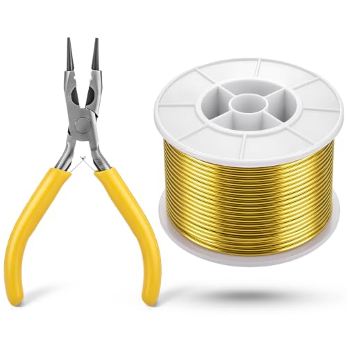 Mudder Gold 12 Gauge 1 Roll Wire for Jewelry