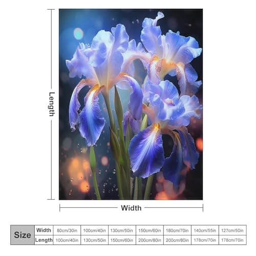 Couvertures en fleur flannel douce 150x200cm pour lit et canapé