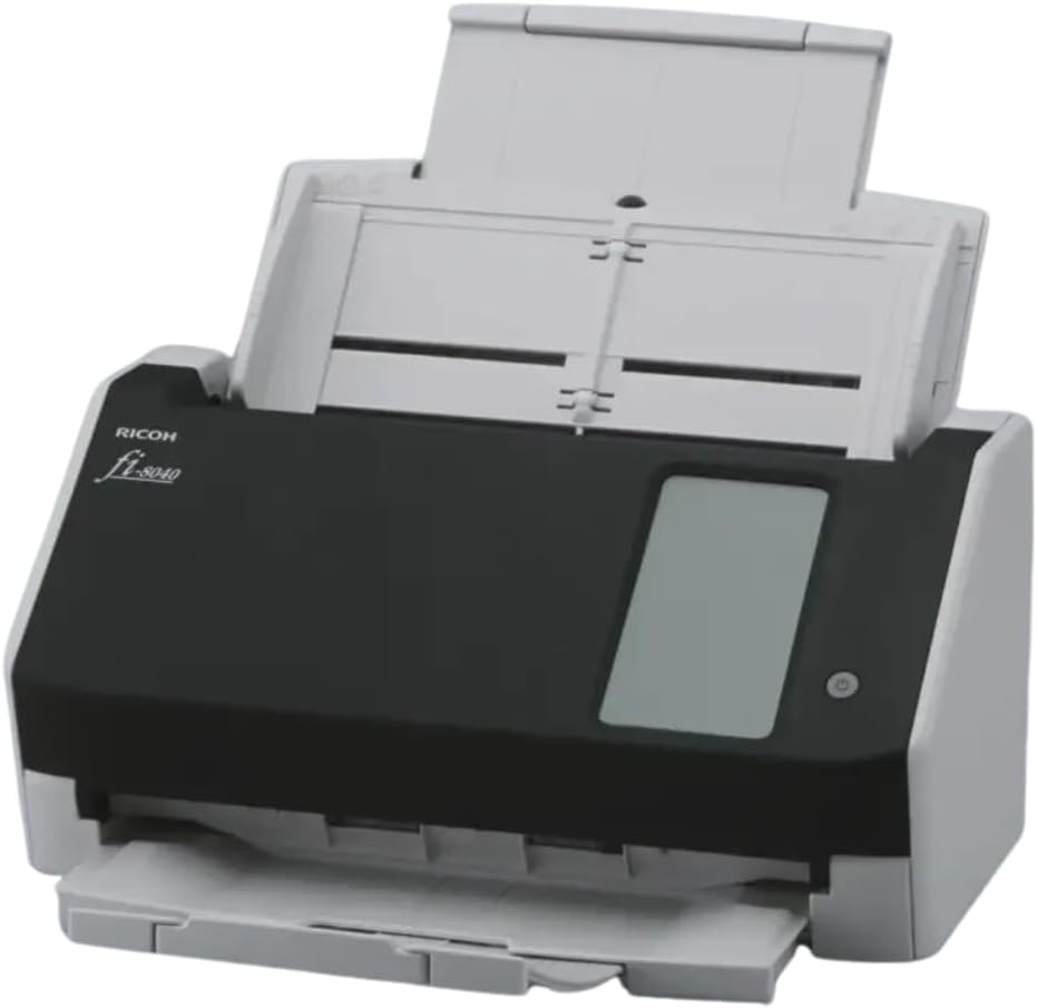 RICOH fi-8040 Fast Front Office & Desktop Document, Receipt, ID Card Scanner with 50 Page Auto Feeder and PC-Less DirectScan Network Scanning Capability