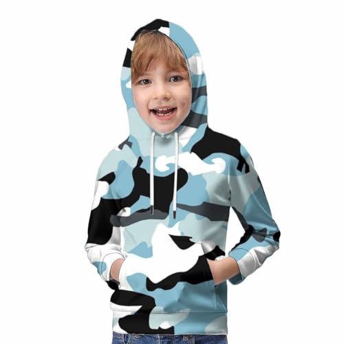 Sweat à capuche camouflage résistant pour enfant actif de 9 à 11 ans - 5