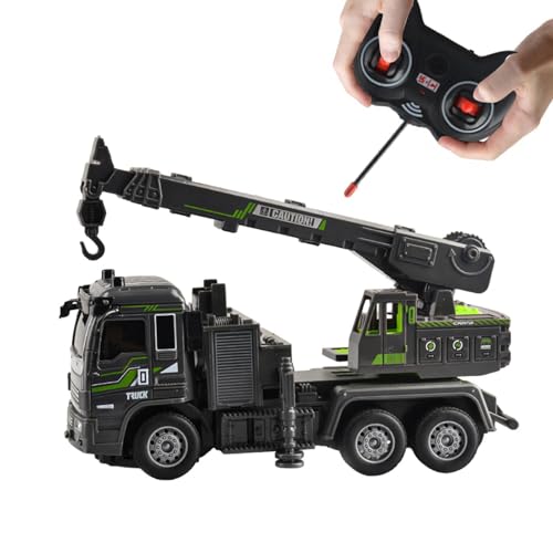 Équipement de construction RC - Jouets de construction de mini chariot élévateur 4 roues motrices - Véhicule à moteur, chariot élévateur RC, jouets de Construction 4WD, Bulldozer télécommandé électriq