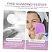 CALLARON Exfoliating Gloves for Face 2 Pack Makeup Mitts Facial Cleansing Mitts Reusable Cleaning Gloves
