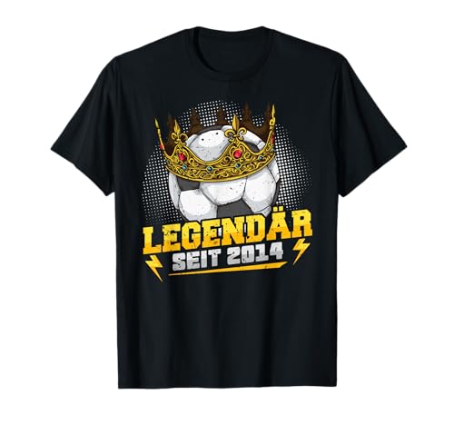 Football King 8th Birthday - Legendary Since 2014 Footballer T-Shirt