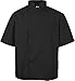 Black Lightweight Short Sleeve Chef Coat