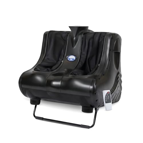 Image of AROGYA Foot, Calf & Leg Massager For Pain Relief, 3 Modes Kneading or Rolling Massage with Vibration & Heat Therapy For Pain Relief & Relaxation Improved Blood Circulation Automatic Massager (Black) (1 Year On-Site Warranty)