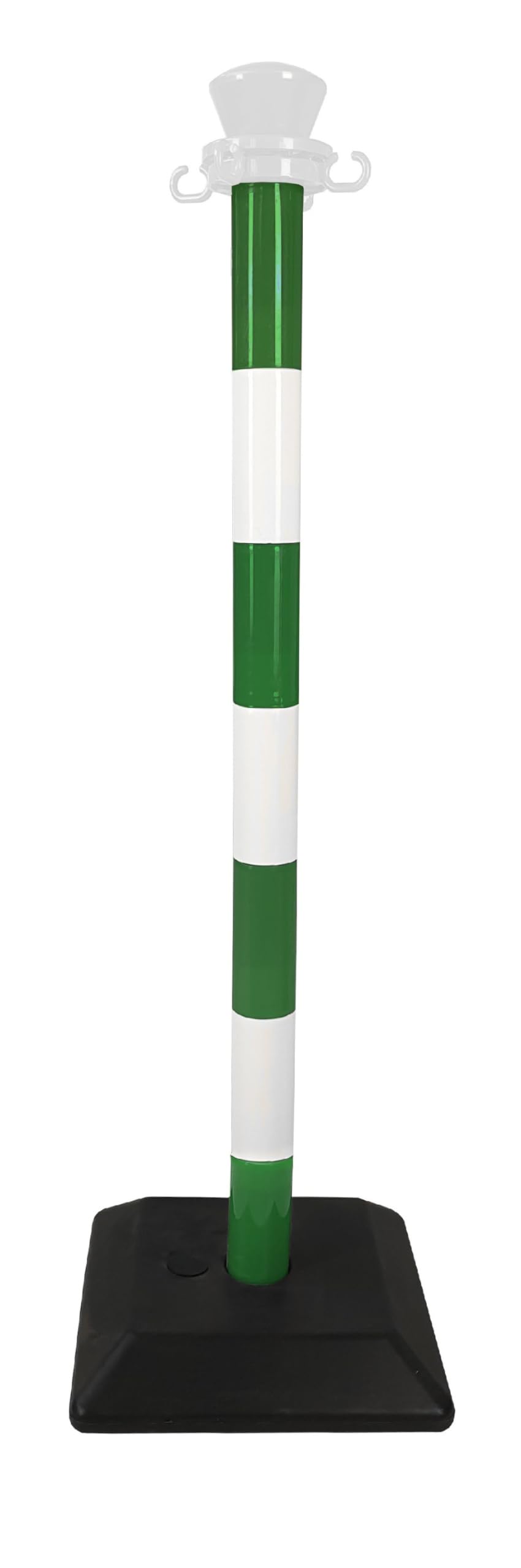 Poteau ABS en kit base lestée - vert/blanc