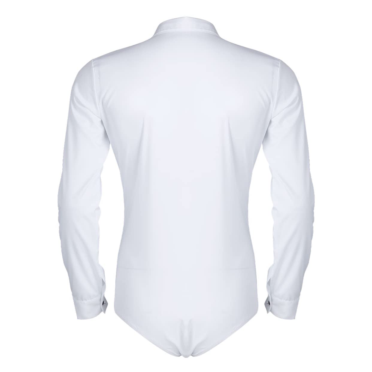 Mufeng Body Chemise Homme Body String Combinaison T Shirt Chemise Homme Mariage Cérémonie Baptème Soirée Bals Chemise de Costume Smoking Homme M-3XL