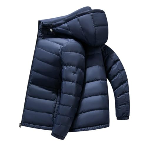 Veste d'hiver homme à capuche manteau chaud minimaliste et confortable au quotidien