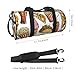 Pizza Tacos Fries Donut Pattern Travel Duffel Bag Large Weekender Overnight Bag Fashion Sports Gym Bags