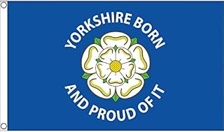 AZ FLAG Yorkshire Born And Proud of It Flag 3' x 5' - Yorks flags 90 x 150 cm - Banner 3x5 ft