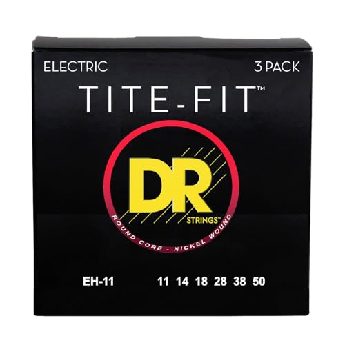 DR Strings Tite-Fit EH-11-3PK – E-Gitarre Heavy 11-50 3er Set
