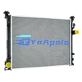 YoApoio Aluminum Core Radiator for 2009-2019 Dodge Charger Challenger Chrysler 300 3.6L 5.7L, 2010 2011 2012 2013 2014 2015 2016 2017 2018 Full Performance Aluminium Radiators