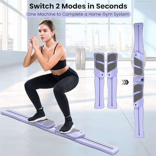 MILENTII Pilates Board for Home Workout, 7-in-1 Portable Pilates Reformer Machine with LED Timer, Ab Workout Board Core Trainer, Home Gym Equipment for Men and Women 150KG Capacity