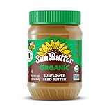 SunButter Organic Sunflower Seed Butter, 16 oz Nut-Free Spread with 7g Plant-Based Protein, Roasted Rich & Savory Flavor, Smooth Texture | Vegan, Kosher & Non-GMO