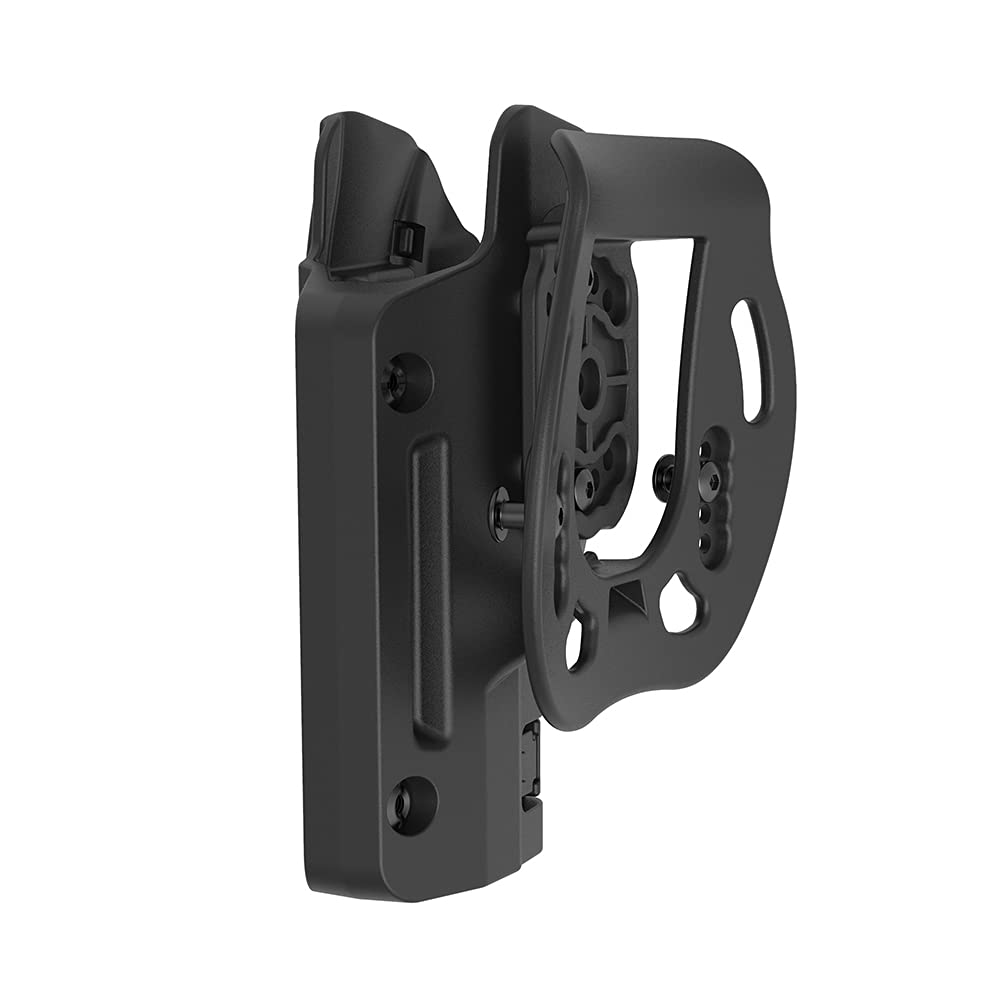 G17 Paddelholster, OWB Polymer Holster für Glock 17 22 31 Gen 1-5, Offener Trageholster Outdoor Gürtel Level II Retention Taktische Pistolenholster Rechte Hand